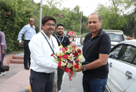 Sh. Vivek Aggarwal, Secretary Ministry of Culture, took part in a curated walkthrough of Sunken museum at Humayun’s Tomb.